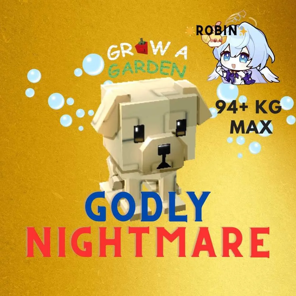 Godly Nightmare Bone Dog - 94Kg Max Age - Ez dug seed 5s CD - Grow a Garden — Account account
