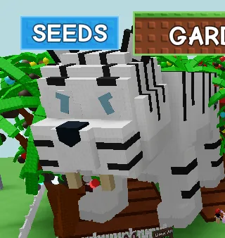 HUGE JUMBO White Tiger Titanic 60 - 61+KG - Collector Edition - Grow a Garden — Account account