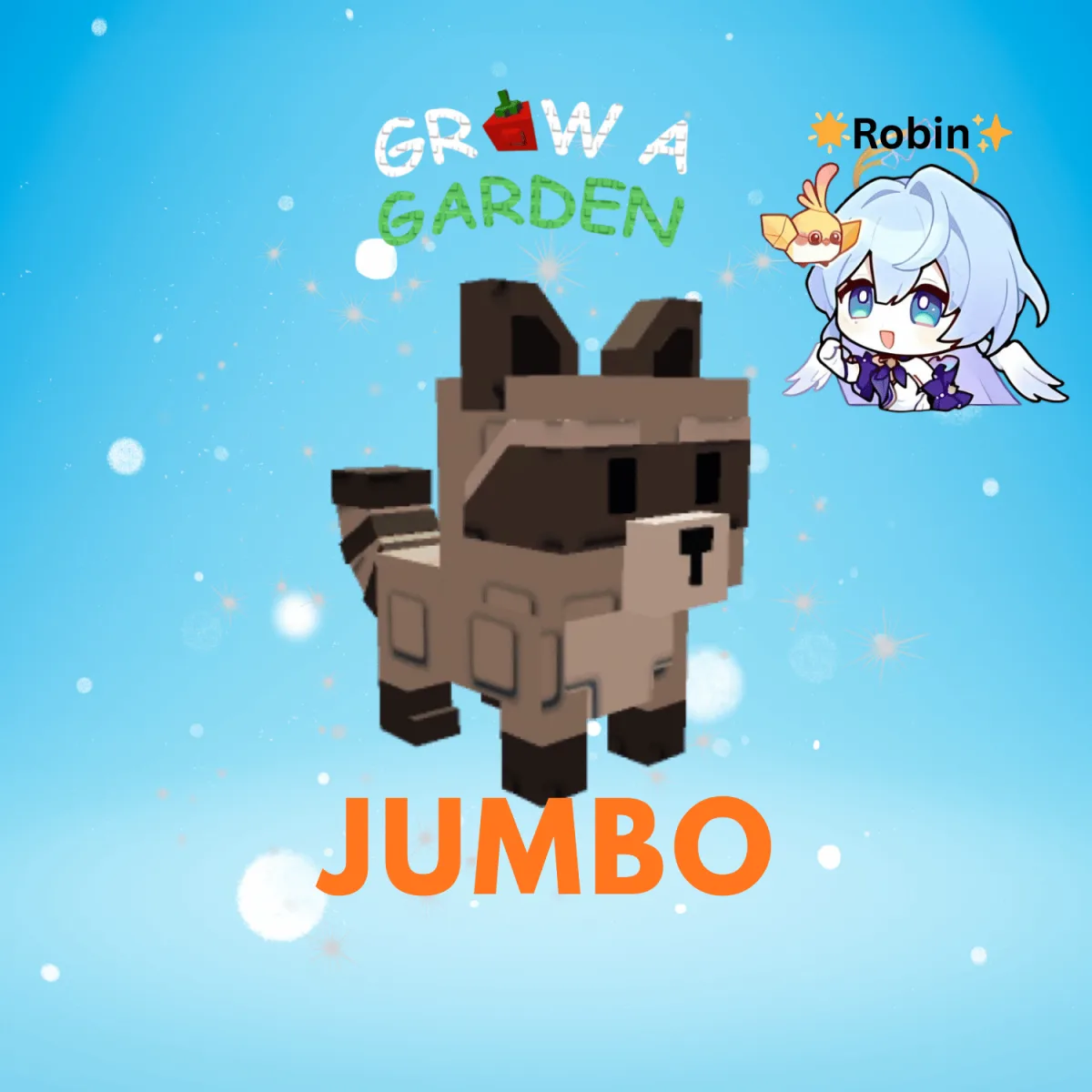 JUMBO Raccoon - Grow a Garden — Account account