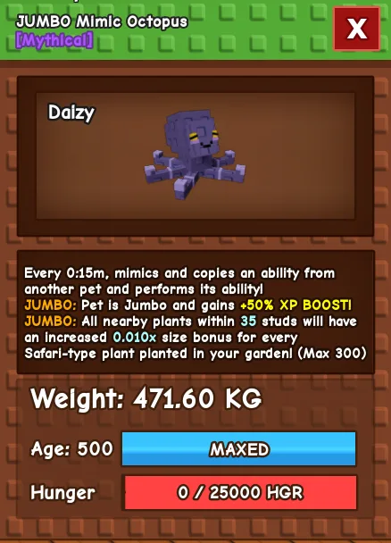 GODLY MIMIC 471KG AGE 500