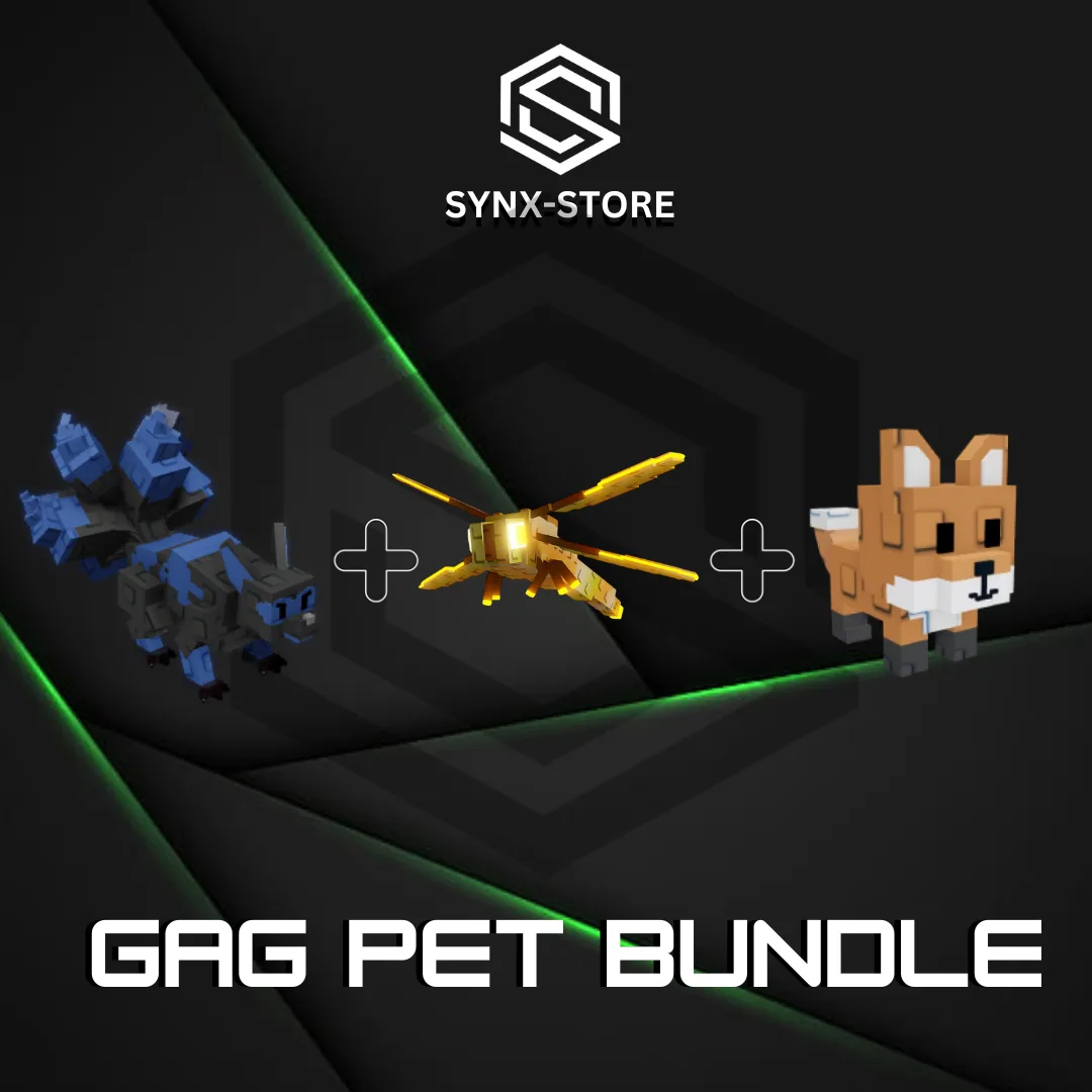 Pet Bundle 22 3 Pets Corrupted Kitsune + Dragonfly + Red Fox