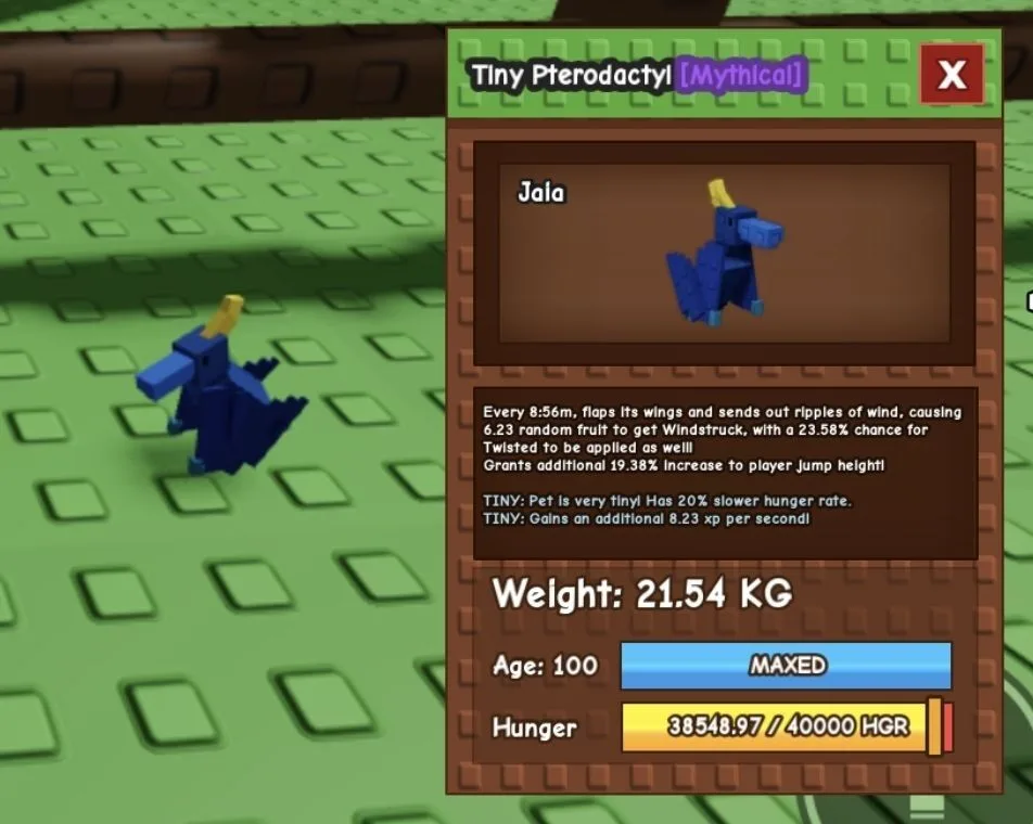 TINY Pterodactyl - 21.54 KG (Age 100) — Account account