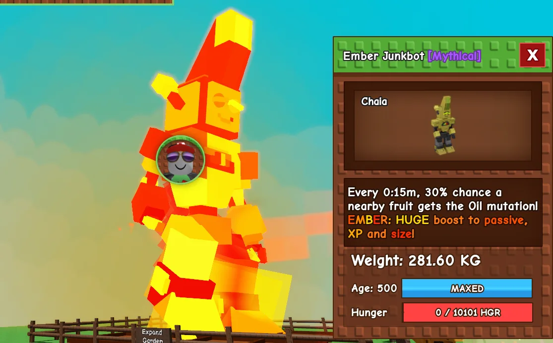 281.6kg Ember Junkbot