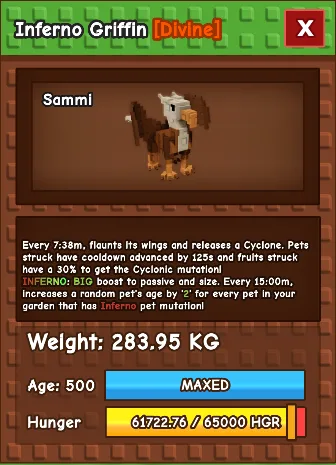 Inferno Griffin Level 500