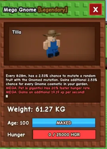 60kg+ Mega Gnome super big and handsome and weird// this is not ostrich// i run out of tag limitation so i pick this// this is mega gnome big and ha