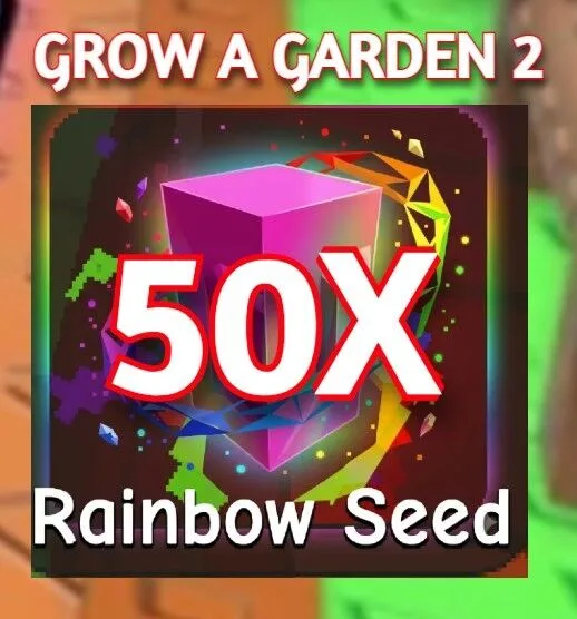 50x RAINBOW SEED GROW A GARDEN 2 — Account account