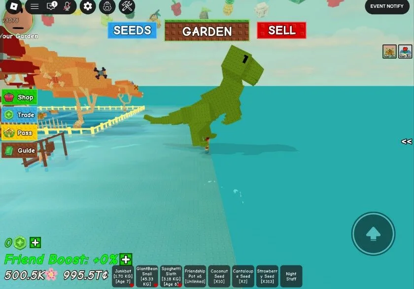 GIANTBEAN T-REX : KG 9 AGE 30+ GROW A GARDEN FAST DELIVERY