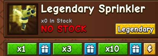 Legendary Sprinkler x1 220R Gear Grow A Garden 2 Send via Gift - Instant Delivery(24/7 Online ) — Account account