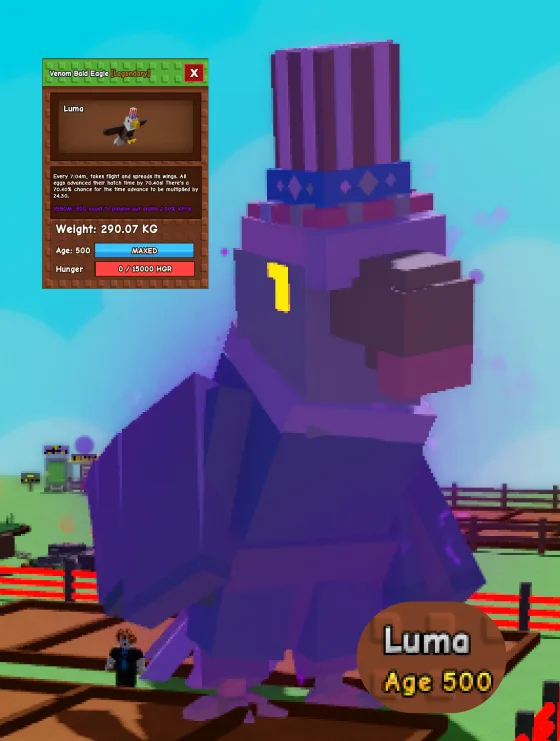Huge Venom Bald Eagle 290Kg+ — Account account