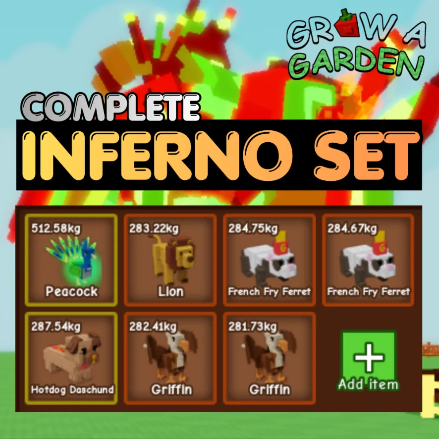 INFERNO Leveling Set Bundle 5 7X Inferno Pets Age 500 INSTANT DELIVERY