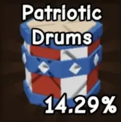 1x Patriotic drums