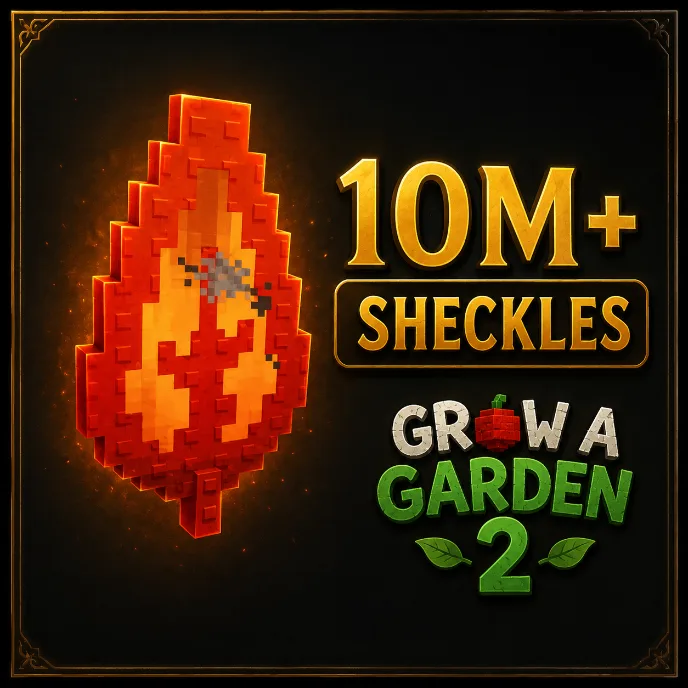 10M+ Sheckles ( Dragon's Breath Fruit ) Grow a Garden 2 Instant Delivery — Account account