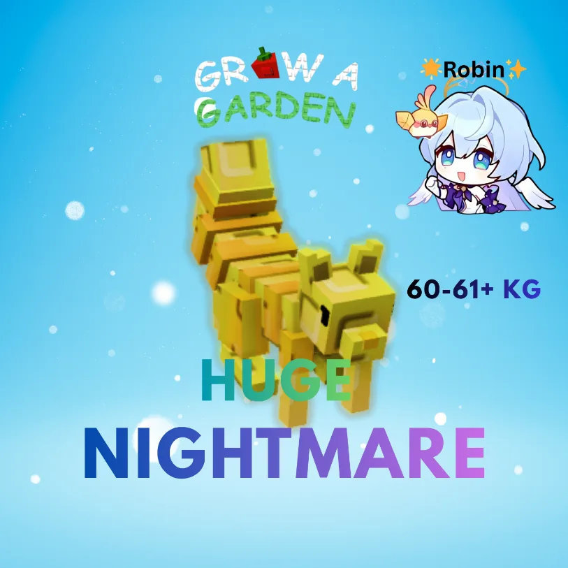 HUGE Nightmare Fortune Squirrel - 60-61+KG - Grow a Garden — Account account