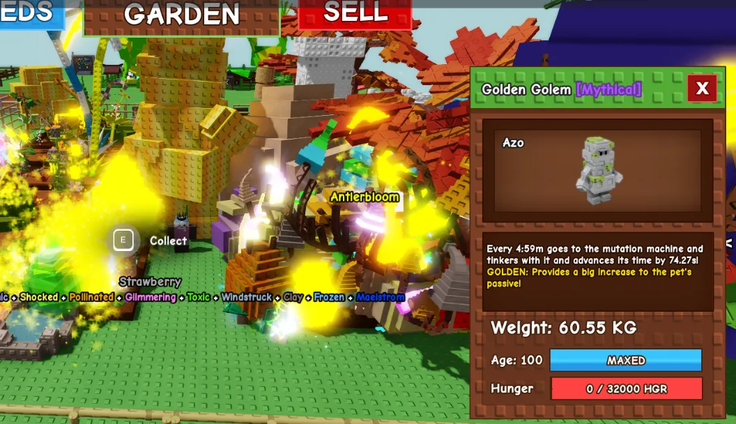 60kg+ GOLDEN GOLEM super handsome