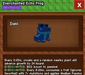 Echo Frog Everchanted Colossal Age 500 280++KG Max cd 15s