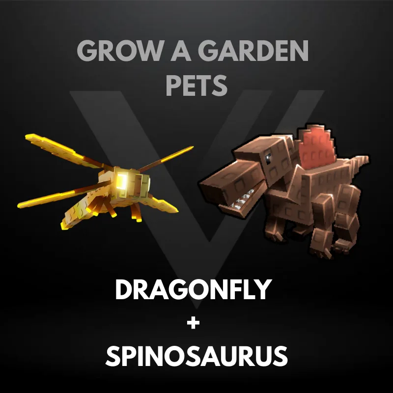 Bundle 11 - Dragonfly + Spinosaurus - Grow A Garden Pets