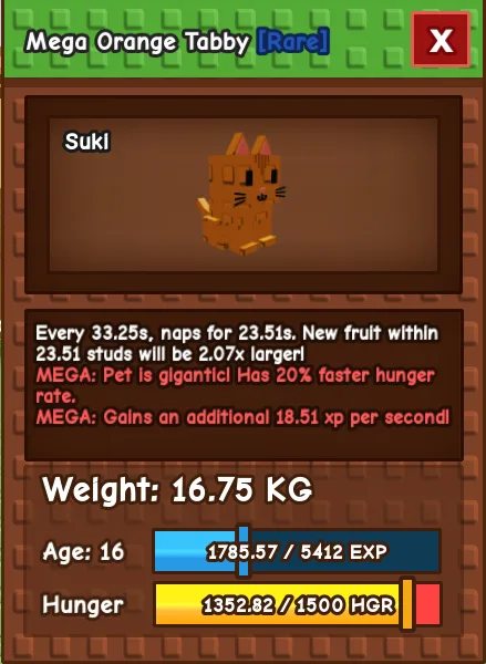HUGE TITANIC MEGA ORANGE TABBY 70KG MAX AGE + MEGA CORRUPTED KITSUNE / INSTANT DELIVERY — Account account