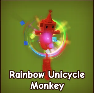 Rainbow Unicycle Monkey - LIMITED - RBH