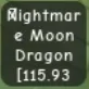 HUGE NightMare MOON DRAGON 115KG Age 200