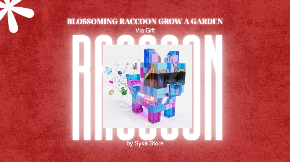Huge Blossoming Raccoon 60/61/280kg MAX AGE GROW A GARDEN CHEAPEST AND INSTANT FAST DELIVERY