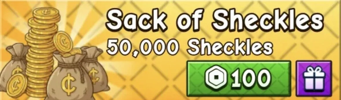 Pack of Sheckle 50.000 (100R) — Account account