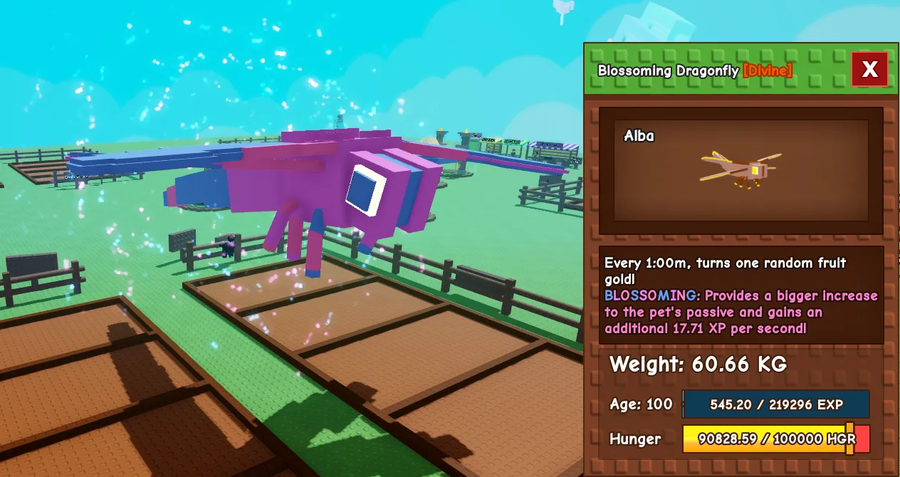 60.66kg Age 100 Blossoming Dragonfly