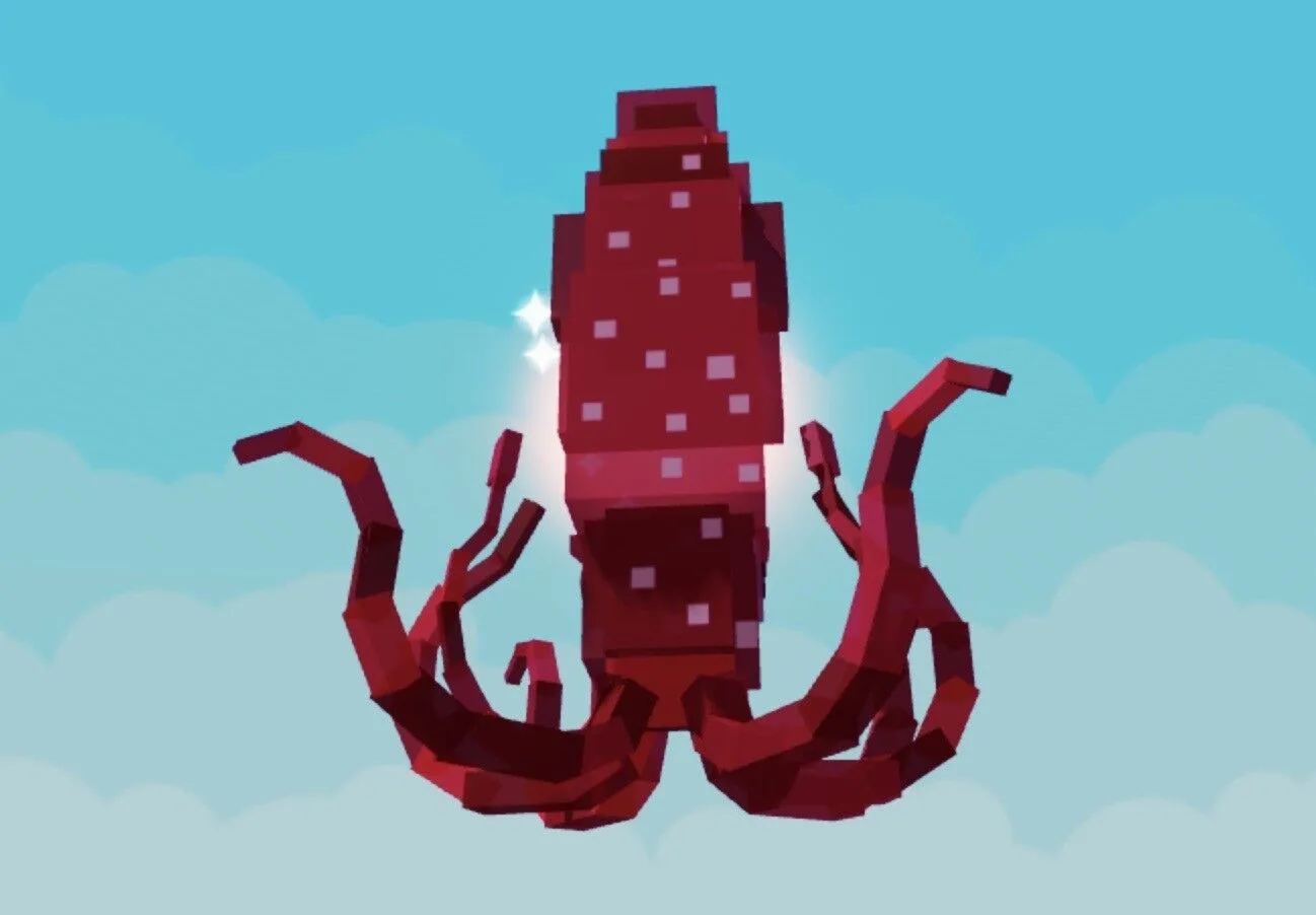 HUGE NIGHTMARE RUBY SQUID 61KG Titanic Ruby Squid Titan Ruby Squid — Account account