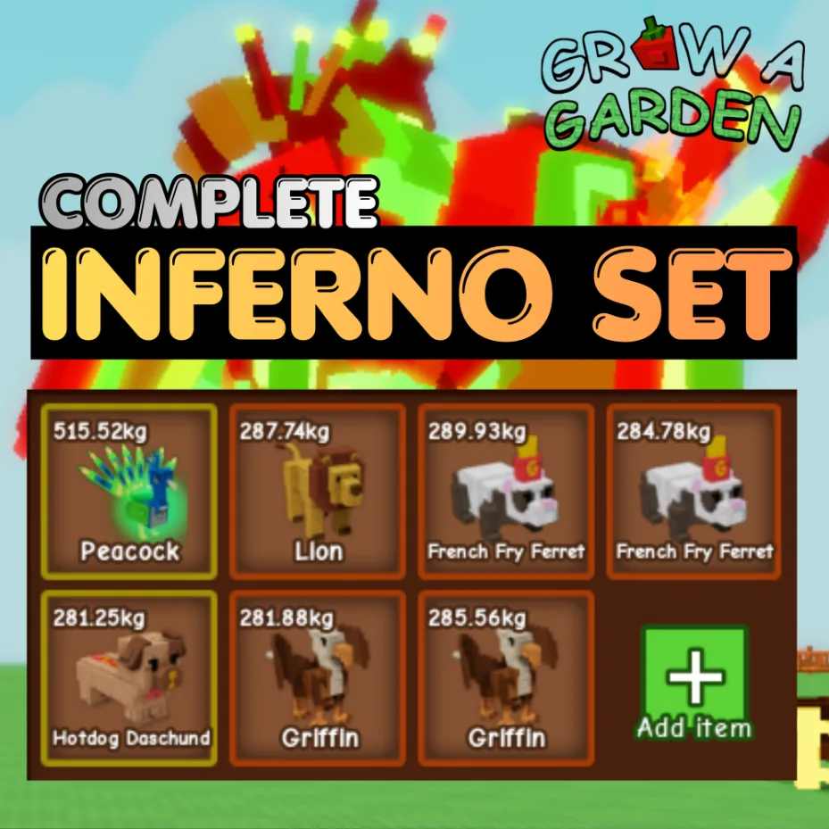 INFERNO Leveling Set Bundle 6 7X Inferno Pets Age 500 INSTANT DELIVERY
