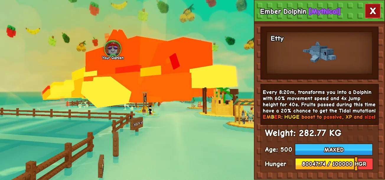 282.77kg Ember Dolphin