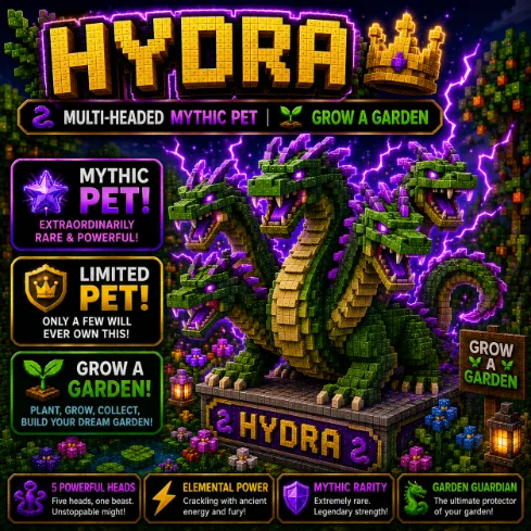 Hydra Multi-Headed Mythic Pet Grow a Garden