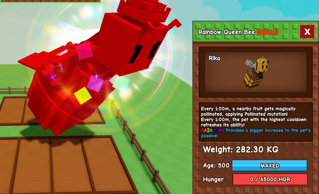 281.08kg+ Rainbow Queen Bee
