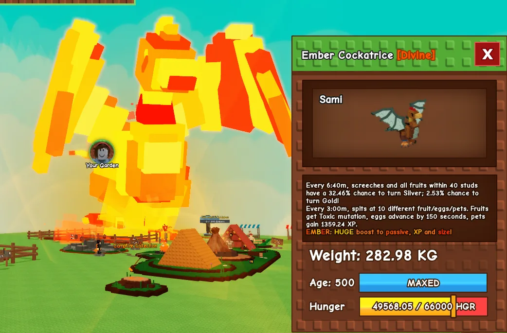 282.98kg+ Ember Cockatrice