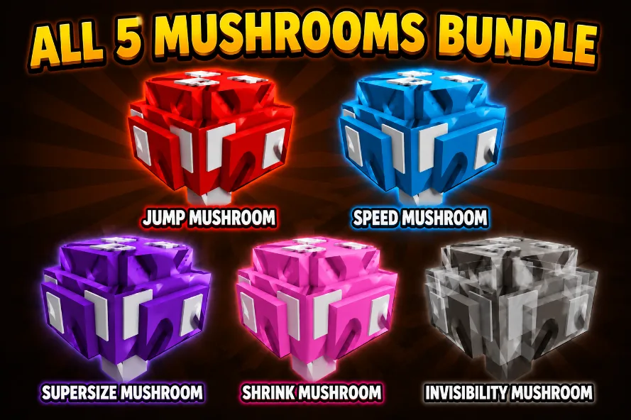 All 5 Mushrooms Bundle
