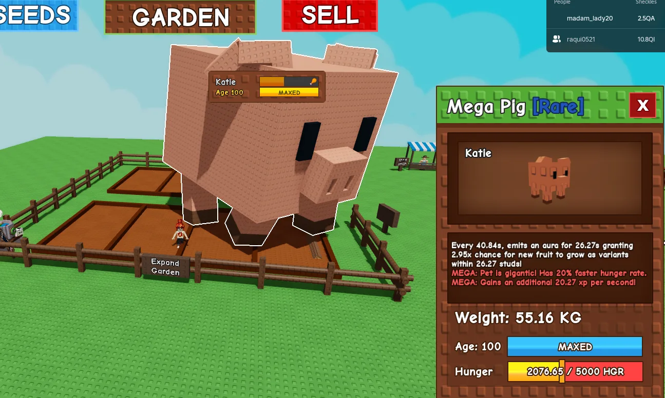 TITANIC HUGE GIANT MEGA PIG (MEGA MUTATION) 55.16KG 100AGE // CLEAN // CHEAP