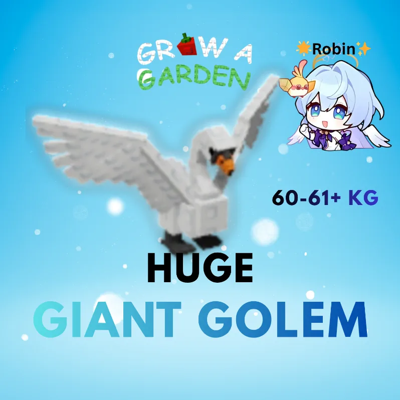 HUGE GiantGolem Swan - 60-61+KG - Grow a Garden — Account account