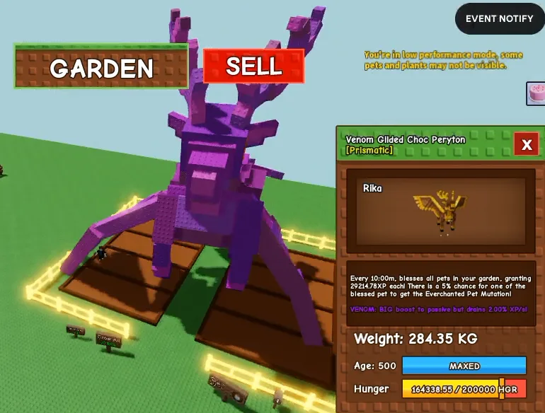 1x VENOM GILDED CHOC PERYTON 284KG-285KG AGE 500 - INSTAN DELIVERY