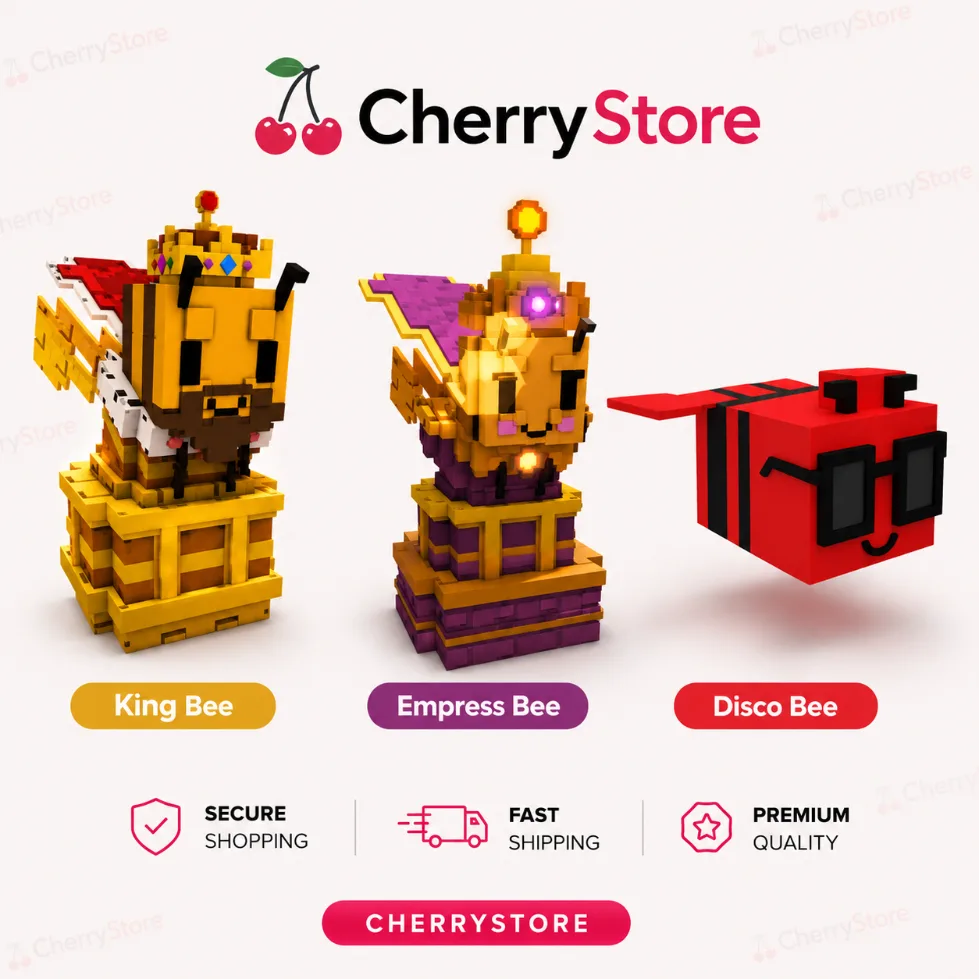 King Bee + Empress Bee + Disco Bee 3 Pets Pet Bundle