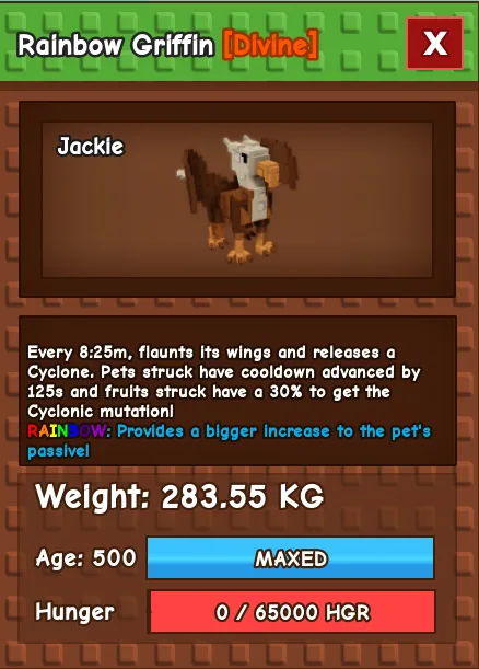 280kg+ Rainbow Griffin super handsome// beautiful griffin in real life hahaha//