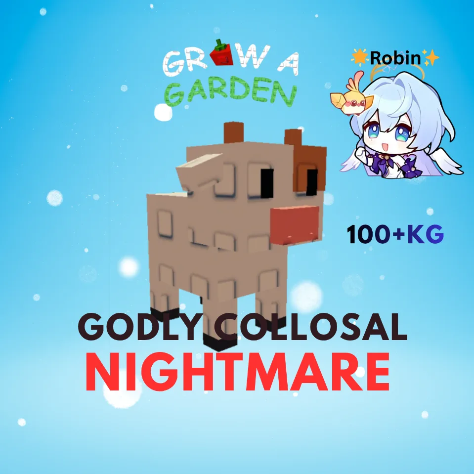 Godly Collosal Nightmare Cow - 110+KG - Grow a Garden — Account account