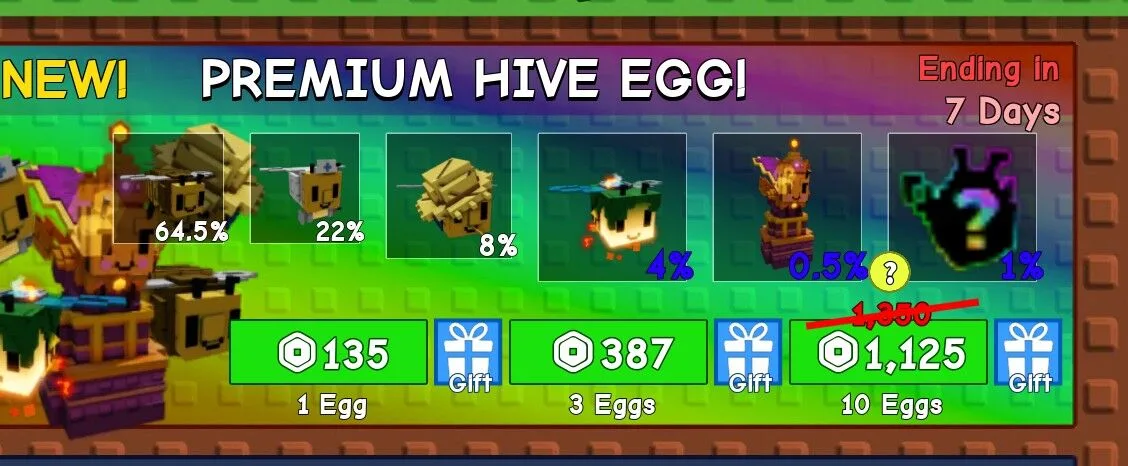10x premium Hive Egg