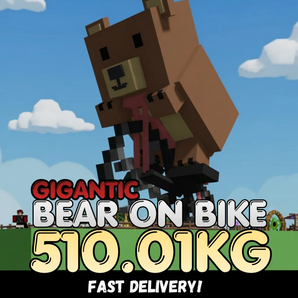 GIGANTIC Bear on Bike 510.01KG Colossal Age 500 INSTANT DELIVERY