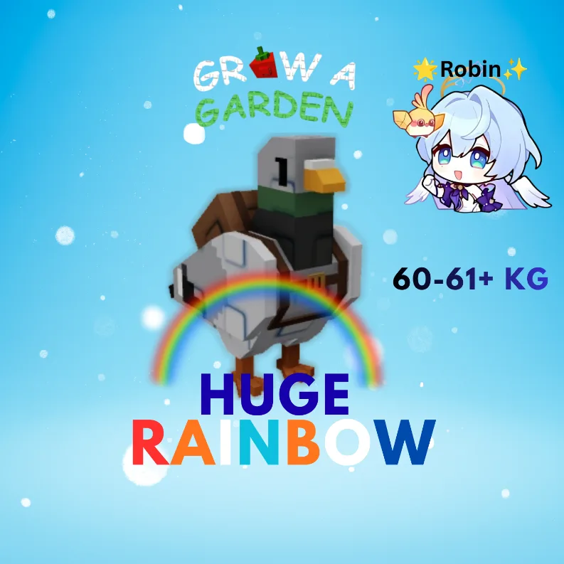 HUGE Rainbow Messenger Pigeon - 60-61+KG - Age 100 - Grow a Garden