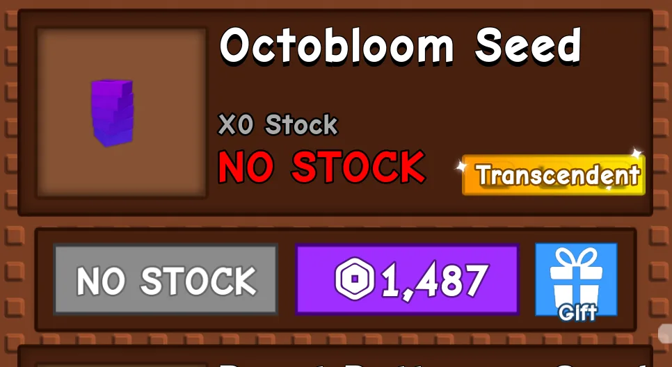 Grow A Garden - Octobloom seed 1487R — Account account