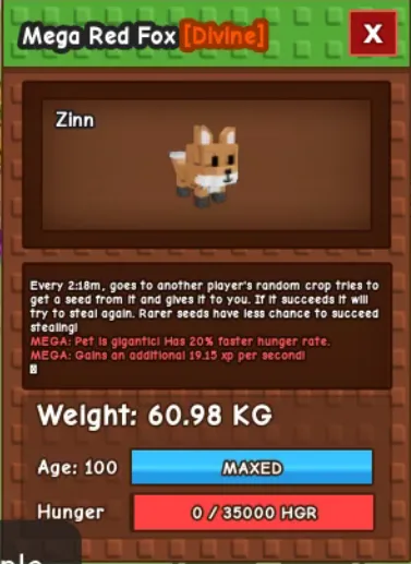 60kg+ MEGA RED FOX SUPER BIG AND HANDSOME
