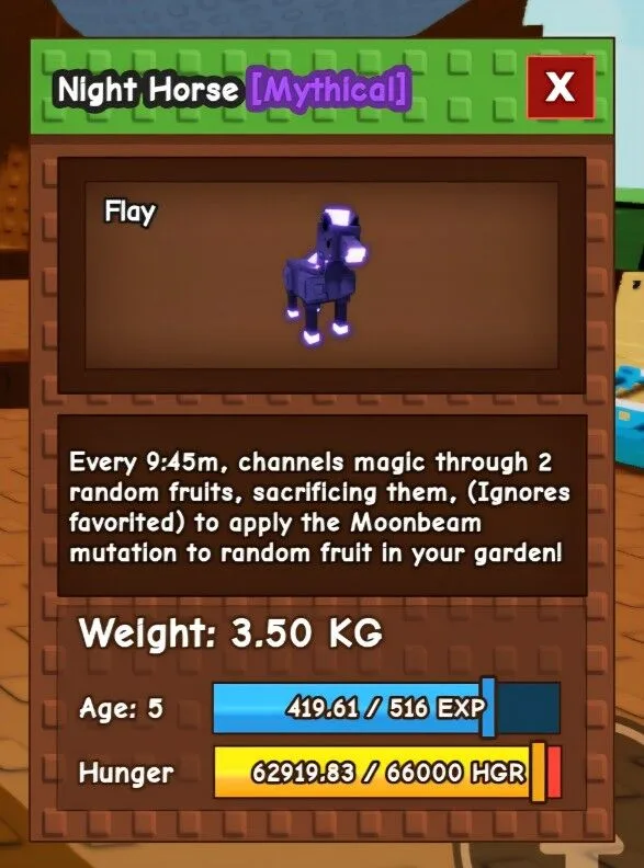 Novo Pet Night Horse (Delivery)