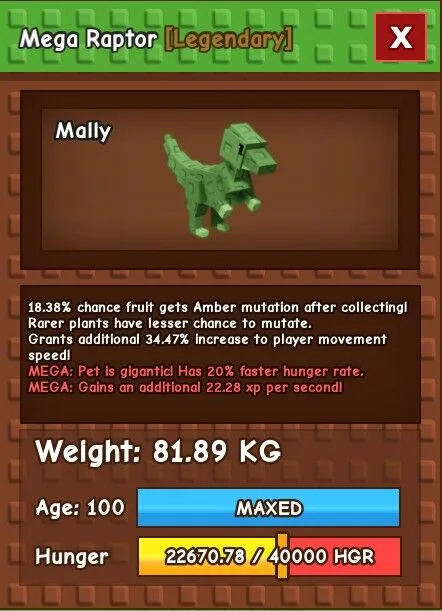 HUGE MEGA RAPTOR 80KG - 89.99KG INSTANT DELIVERY GAG HUGE RAPTOR — Account account