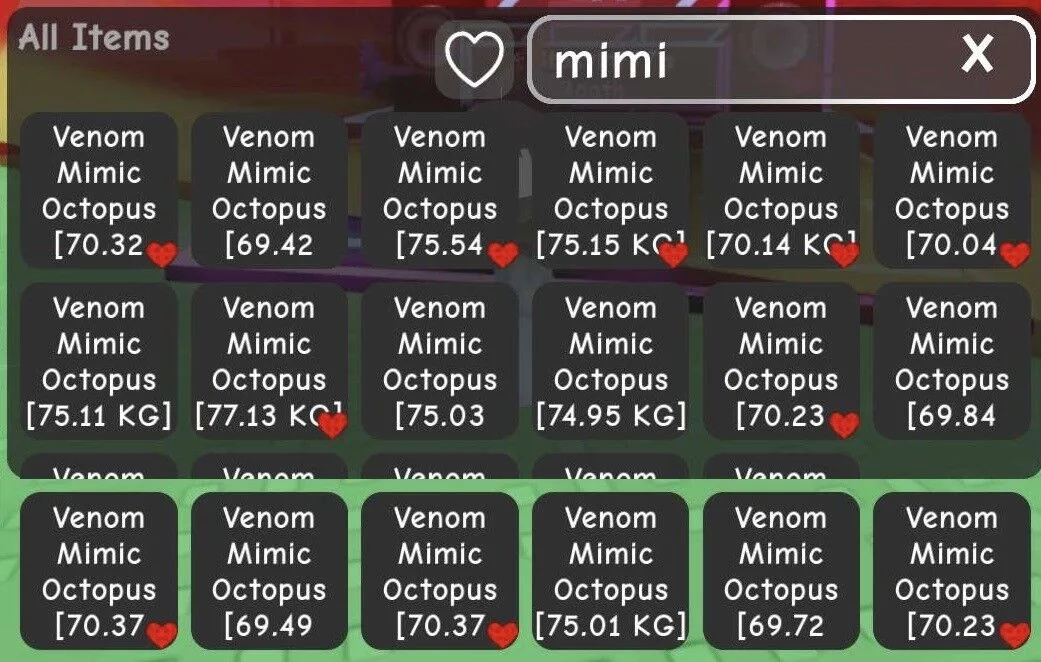 Mimic Octopus Venom/Everchanted/Hyper (15 Second) 69KG+ CHEAPEST & INSTANT DELIVERY — Account account