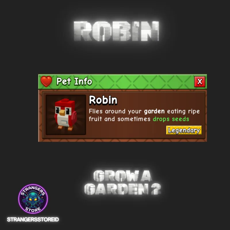 ROBIN NEW PET GROW A GARDEN 2 — Account account