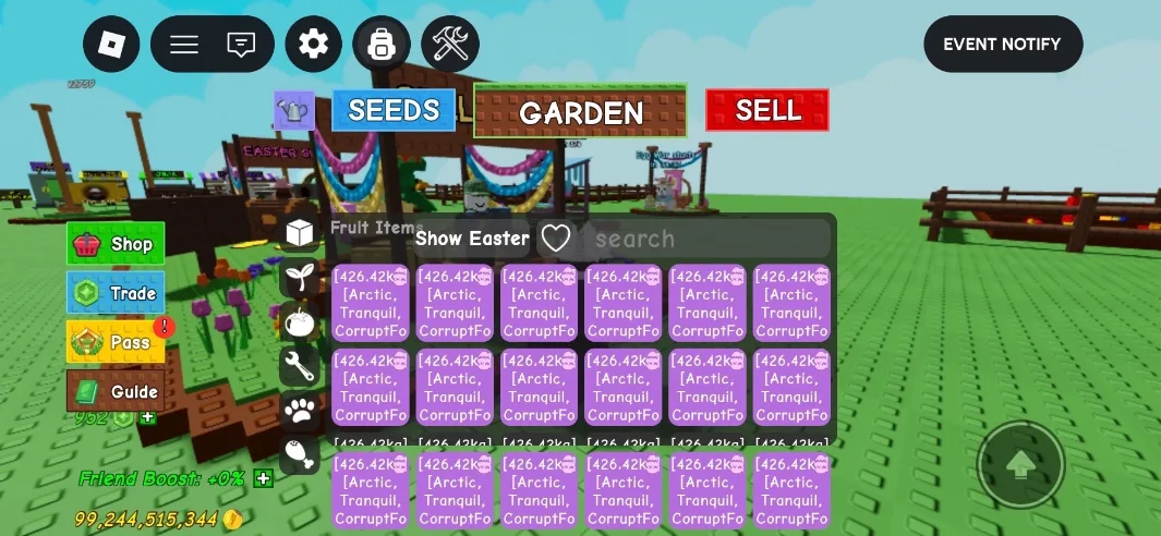 Grow a Garden - 3.5B value Choco Fruit - Choco Coins - Choco Fruit