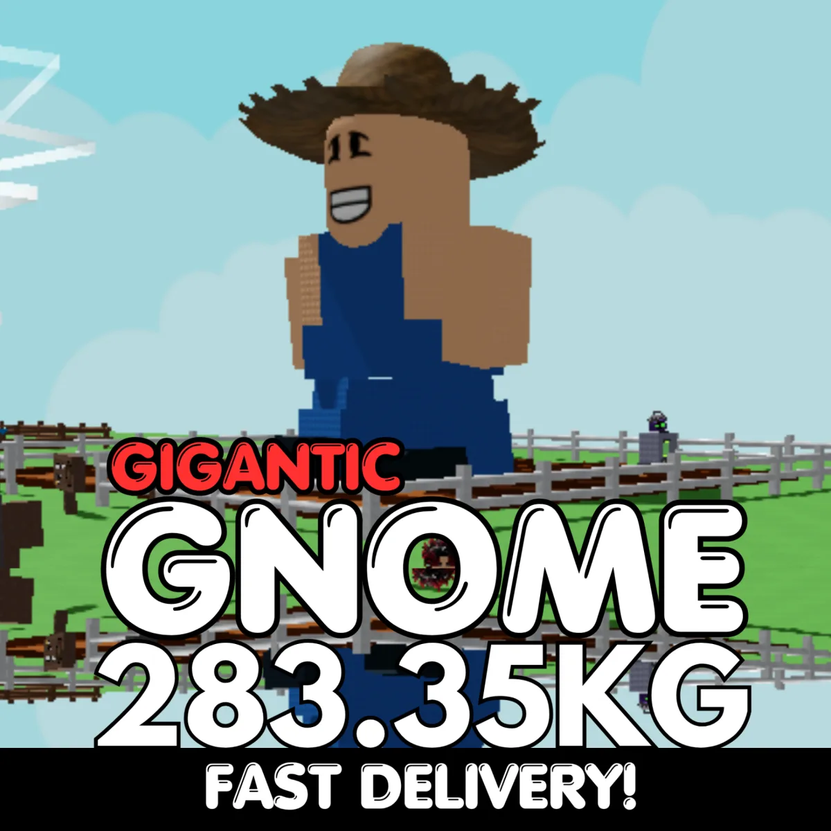 GIGANTIC Gnome 283.35KG Huge Age 500 INSTANT DELIVERY